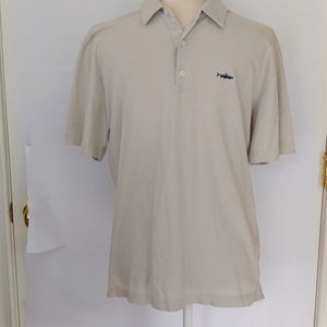 Patagonia mens polo shirt, lt gray, size med